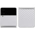 White Carbon Fiber Specialty Texture Material Galaxy Z Flip4 5G Skin